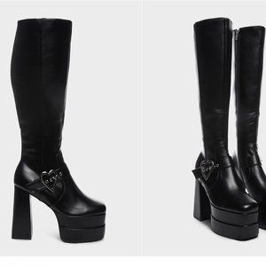 Lamoda Wide Fit Fixed up Knee High Boots